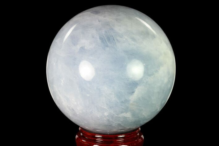 Polished Blue Calcite Sphere - Madagascar #149352